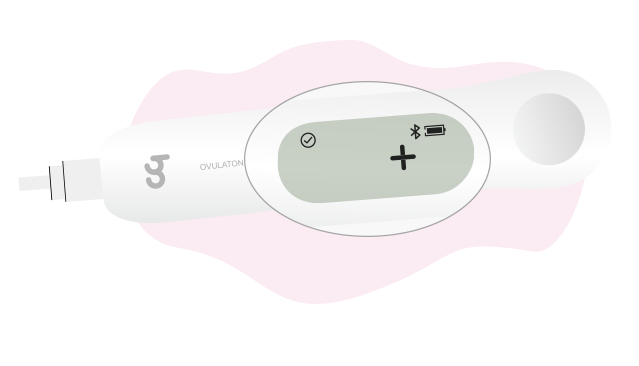 clear result display on the fertility tracking meter